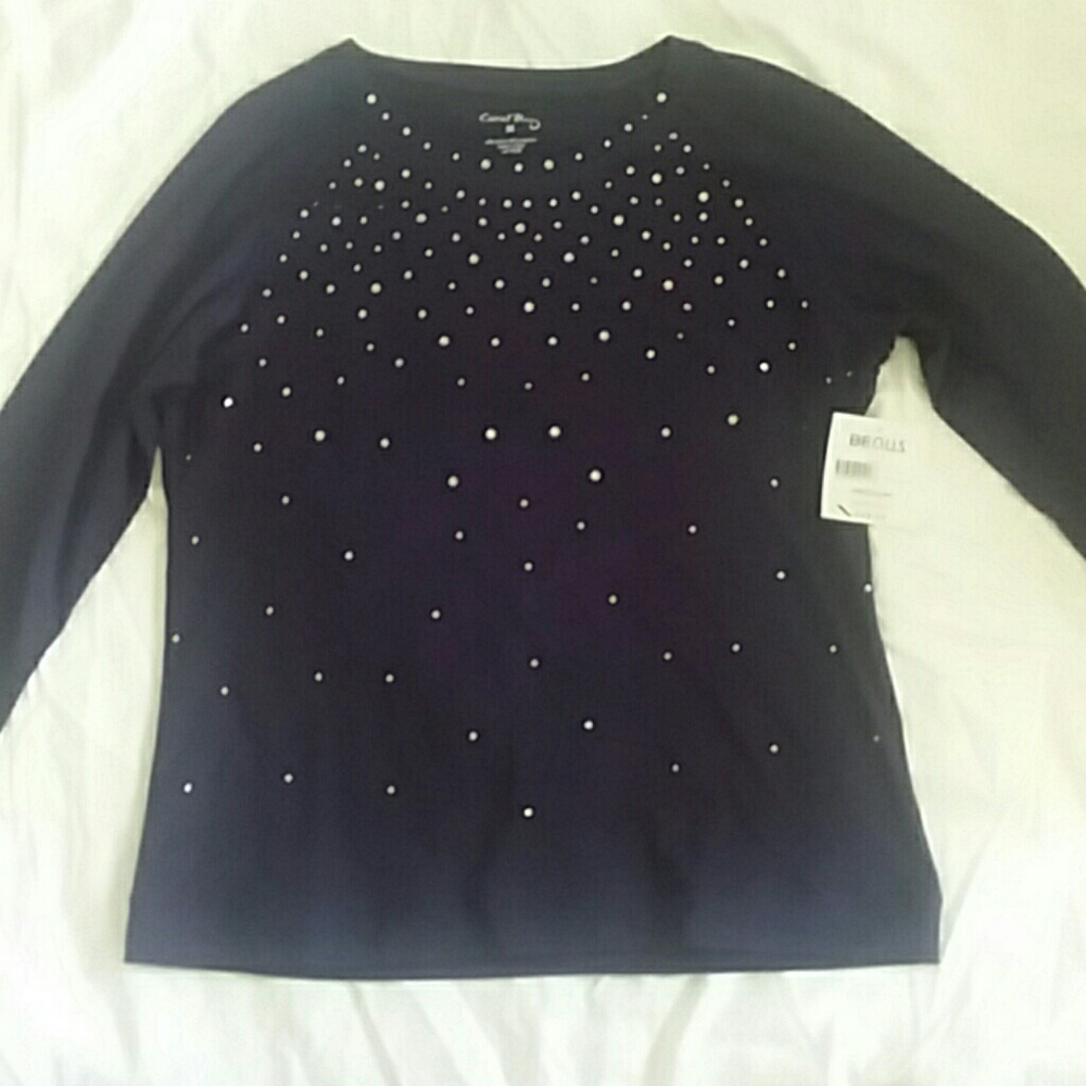 NWT Navy Size M Top Coral Bay